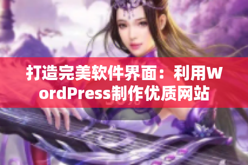 打造完美软件界面：利用WordPress制作优质网站