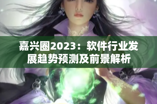 嘉兴圈2023：软件行业发展趋势预测及前景解析