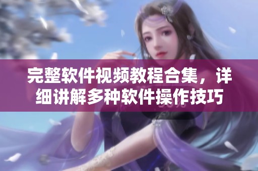 完整软件视频教程合集，详细讲解多种软件操作技巧