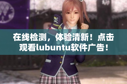 在线检测，体验清新！点击观看lubuntu软件广告！
