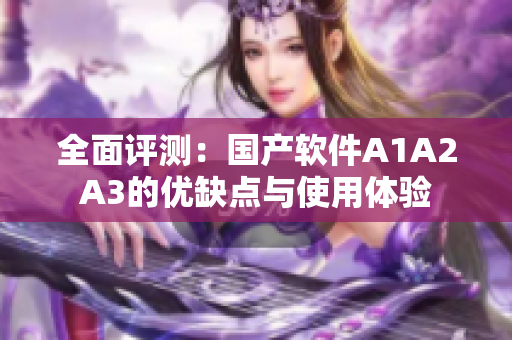 全面评测：国产软件A1A2A3的优缺点与使用体验