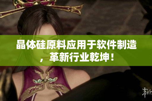 晶体硅原料应用于软件制造，革新行业乾坤！