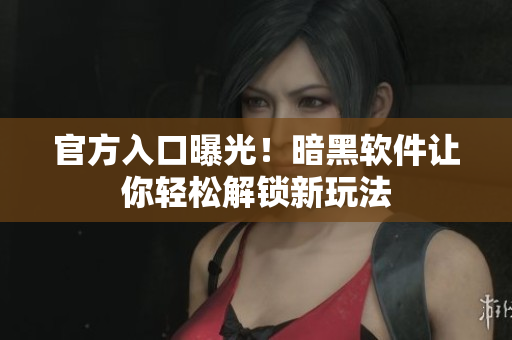 官方入口曝光！暗黑软件让你轻松解锁新玩法