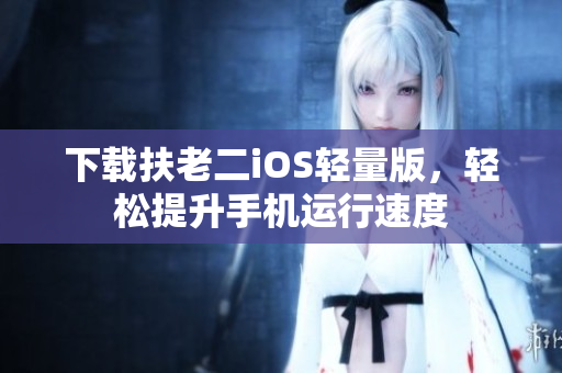 下载扶老二iOS轻量版，轻松提升手机运行速度