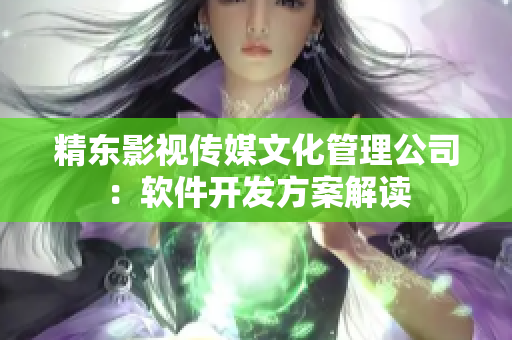 精东影视传媒文化管理公司：软件开发方案解读