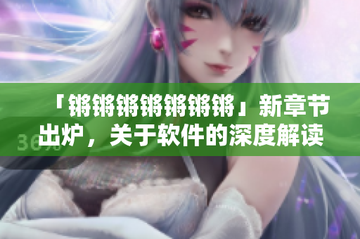 「锵锵锵锵锵锵锵」新章节出炉，关于软件的深度解读！