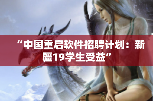 “中国重启软件招聘计划：新疆19学生受益”