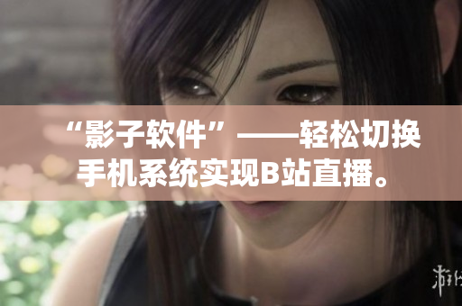 “影子软件”——轻松切换手机系统实现B站直播。