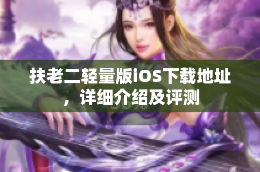 扶老二轻量版iOS下载地址，详细介绍及评测