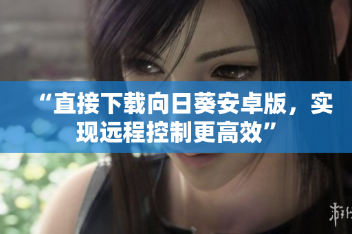“直接下载向日葵安卓版，实现远程控制更高效”
