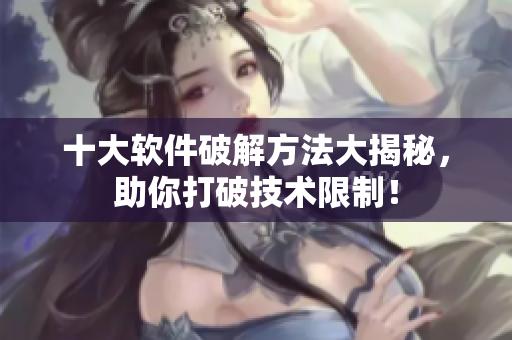 十大软件破解方法大揭秘，助你打破技术限制！