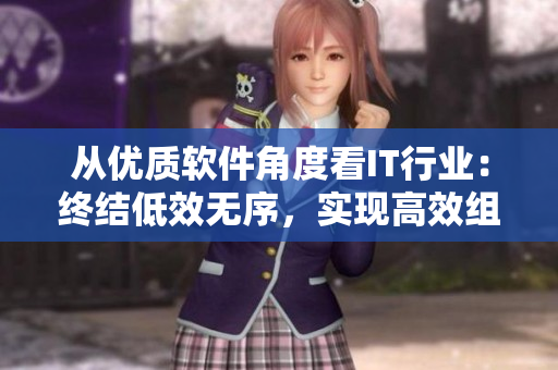 从优质软件角度看IT行业：终结低效无序，实现高效组织