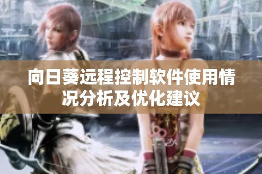 向日葵远程控制软件使用情况分析及优化建议