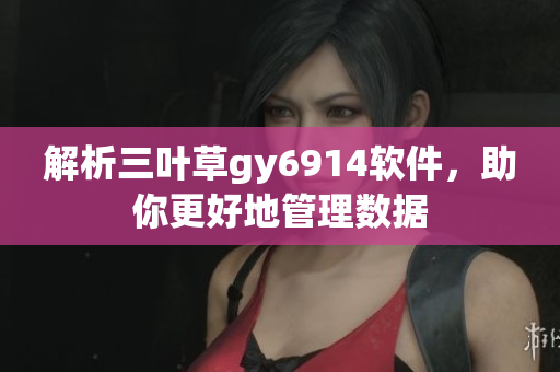 解析三叶草gy6914软件，助你更好地管理数据