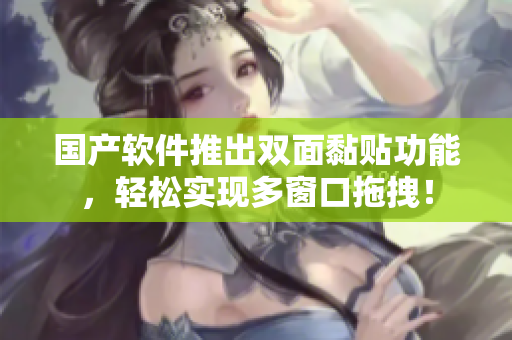 国产软件推出双面黏贴功能，轻松实现多窗口拖拽！