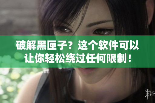 破解黑匣子？这个软件可以让你轻松绕过任何限制！