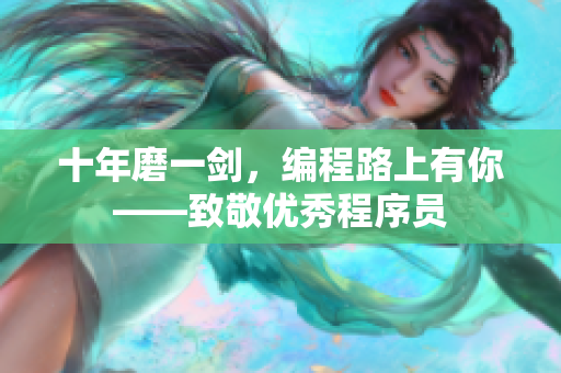 十年磨一剑，编程路上有你——致敬优秀程序员