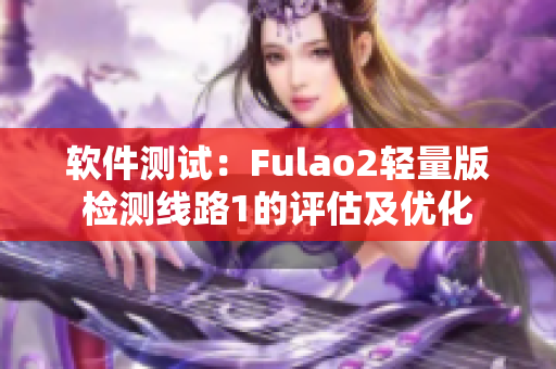 软件测试：Fulao2轻量版检测线路1的评估及优化
