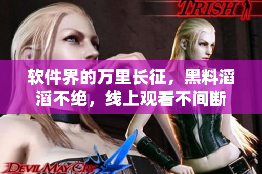 软件界的万里长征，黑料滔滔不绝，线上观看不间断
