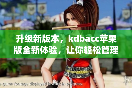 升级新版本，kdbacc苹果版全新体验，让你轻松管理账户(1)