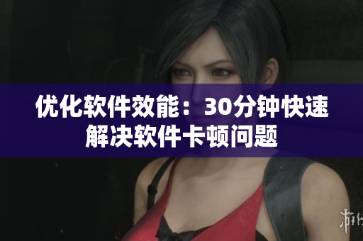 优化软件效能：30分钟快速解决软件卡顿问题