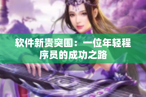 软件新贵突围：一位年轻程序员的成功之路
