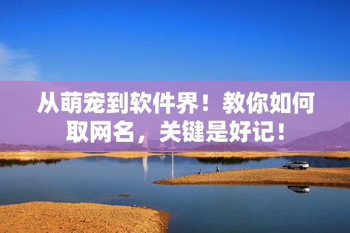 从萌宠到软件界！教你如何取网名，关键是好记！