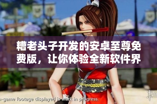 糟老头子开发的安卓至尊免费版，让你体验全新软件界面！