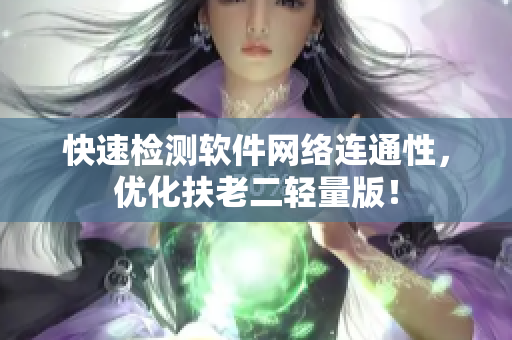 快速检测软件网络连通性，优化扶老二轻量版！