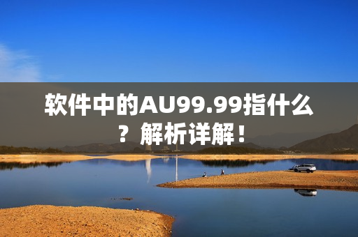 软件中的AU99.99指什么？解析详解！