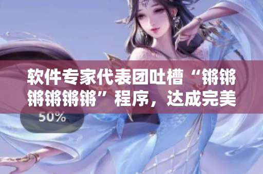 软件专家代表团吐槽“锵锵锵锵锵锵”程序，达成完美改进建议！