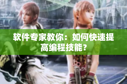 软件专家教你：如何快速提高编程技能？
