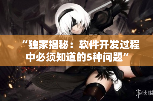 “独家揭秘：软件开发过程中必须知道的5种问题”