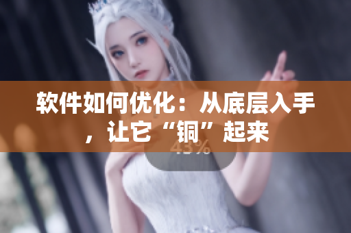 软件如何优化：从底层入手，让它“铜”起来