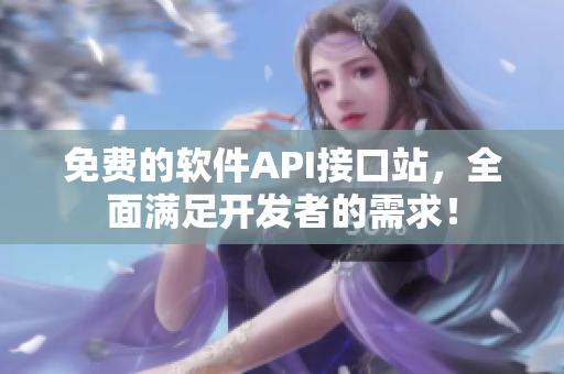 免费的软件API接口站，全面满足开发者的需求！