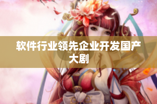 软件行业领先企业开发国产大剧