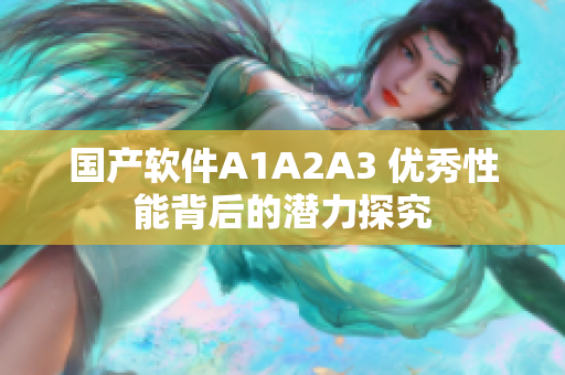 国产软件A1A2A3 优秀性能背后的潜力探究