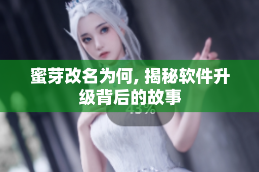 蜜芽改名为何, 揭秘软件升级背后的故事