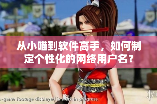 从小喵到软件高手，如何制定个性化的网络用户名？