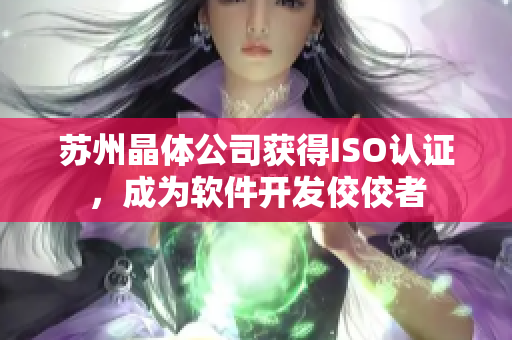 苏州晶体公司获得ISO认证，成为软件开发佼佼者
