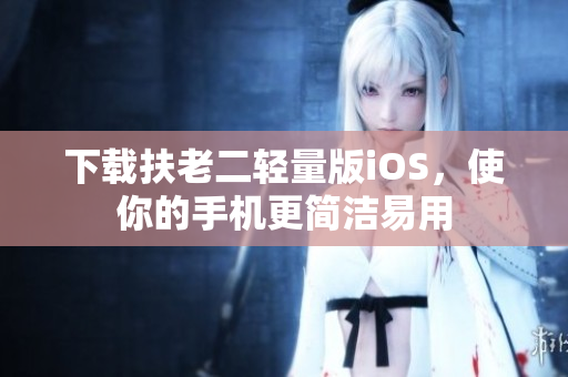 下载扶老二轻量版iOS，使你的手机更简洁易用